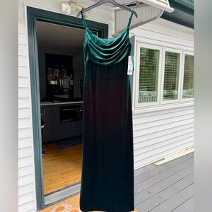 Revelry Classic Emerald Green Velvet Dress Style Skye